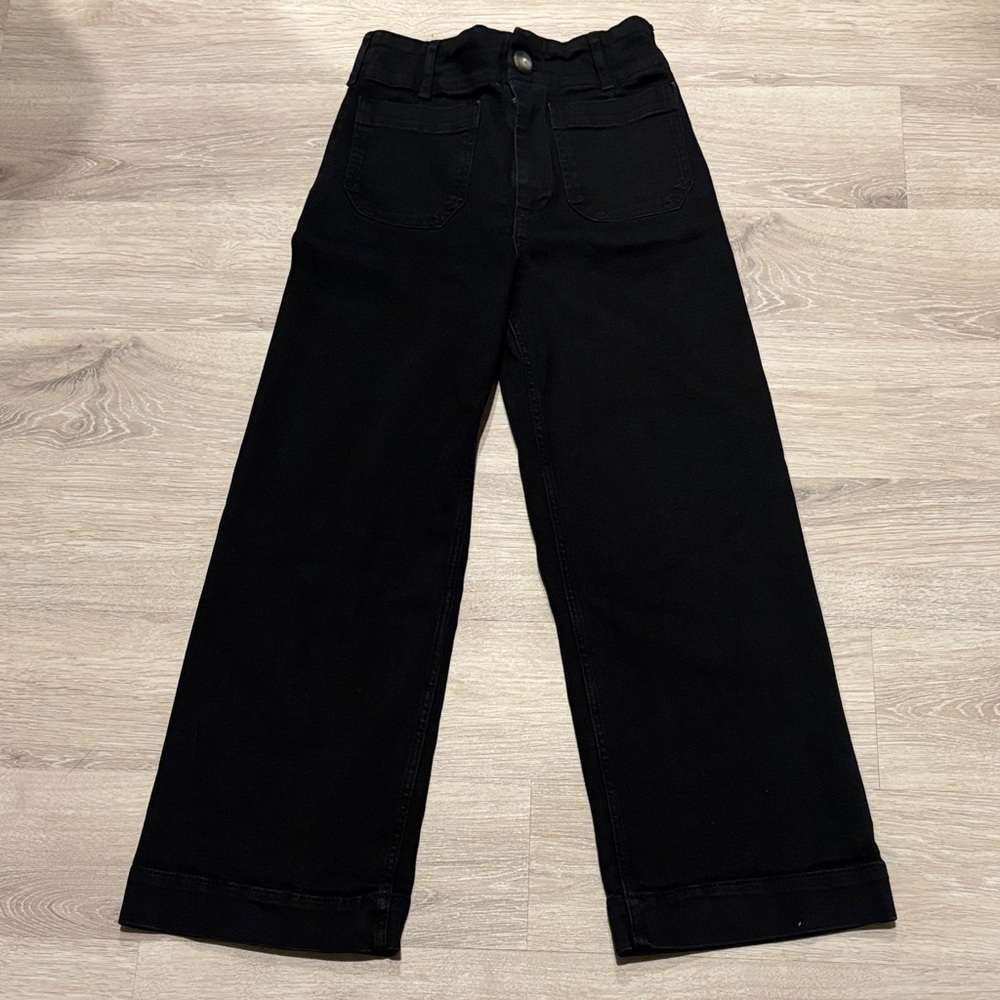 The Colette High-Rise Crop Wide-Leg Jeans by Maeve (Anthropologie)